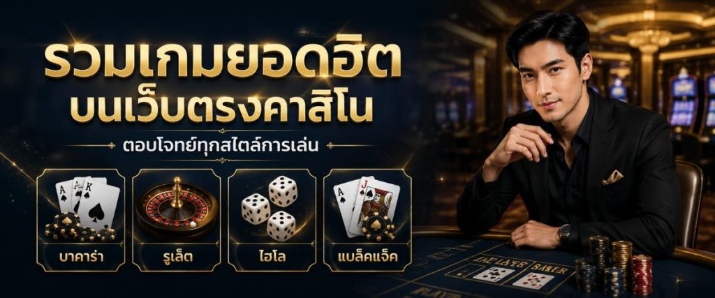 เกมยอดฮิตบนเว็บตรงคาสิโน